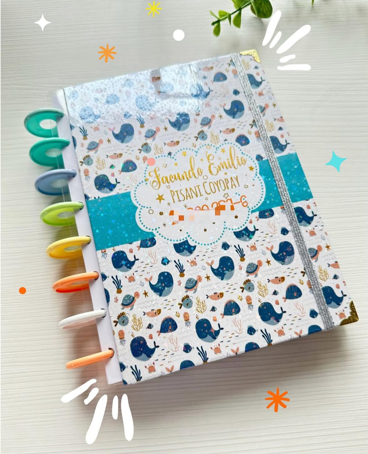 Cuaderno de salud pediátrico 2 en 1 para controles públicos y privados, diseño exclusivo de ScrapPUQ