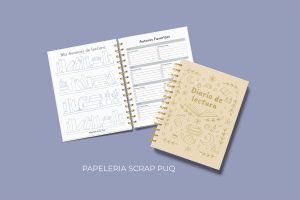 reading journal adultos papelera scrap puq portada interior hojas lectura