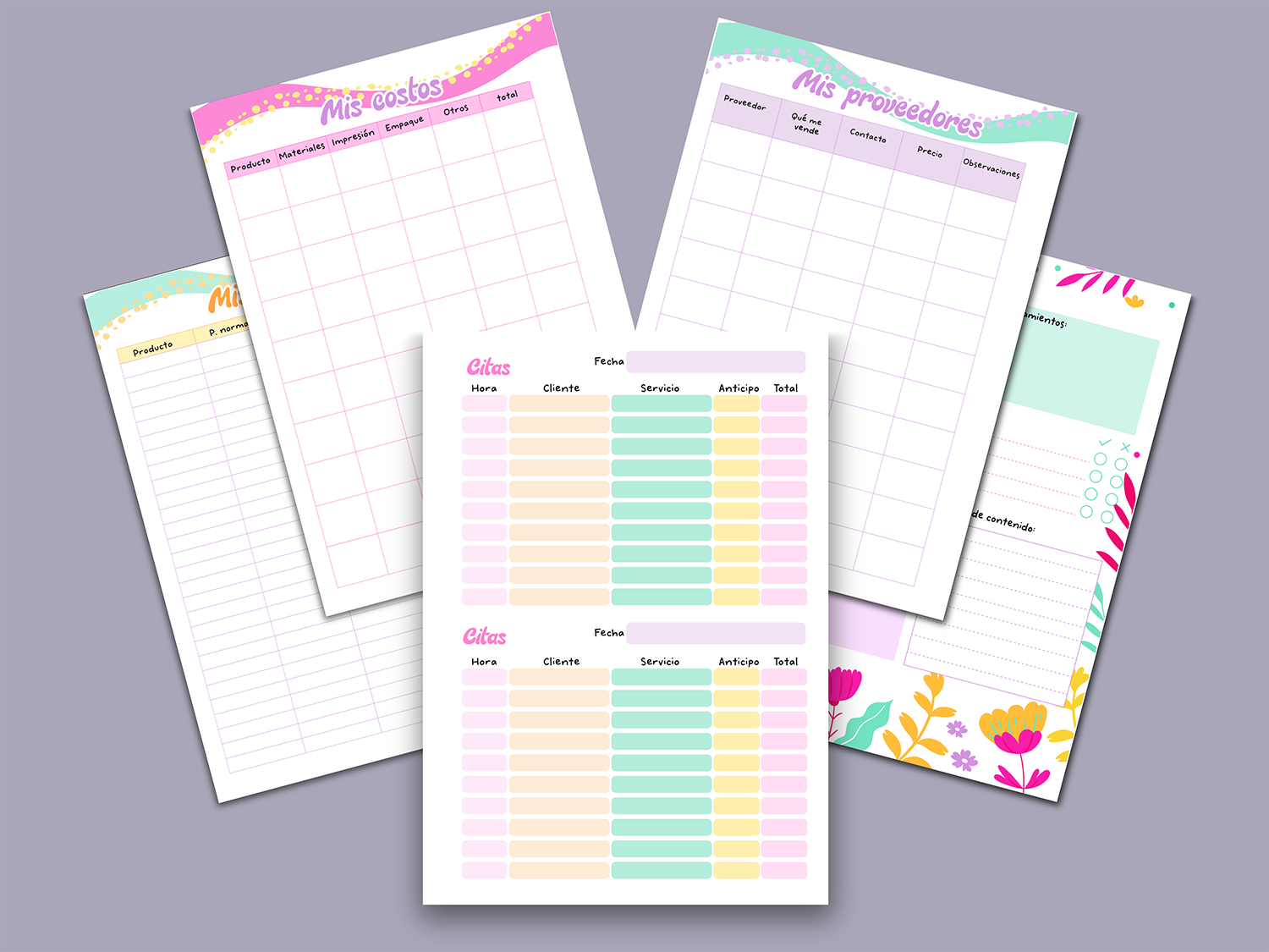 Agenda Emprendedora colorida - Imagen 2